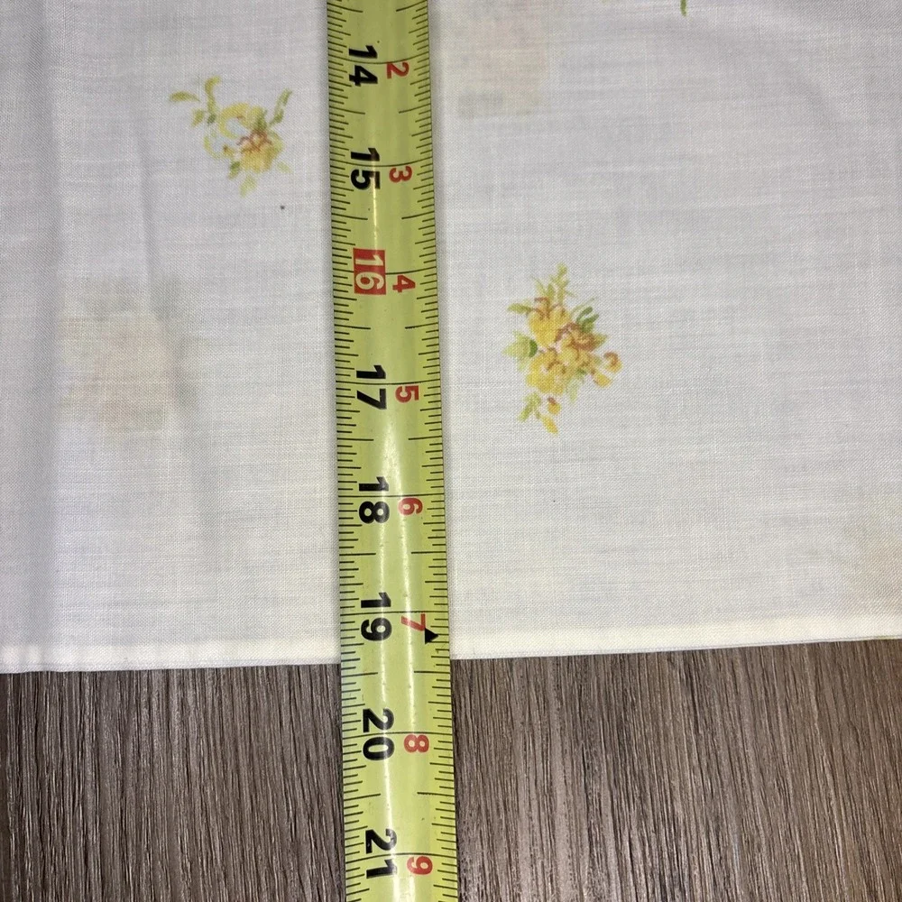 Springmaid Standard Pillow Case Pair 19x29 Yellow Rose Marvelaire No Iron‎ VTG